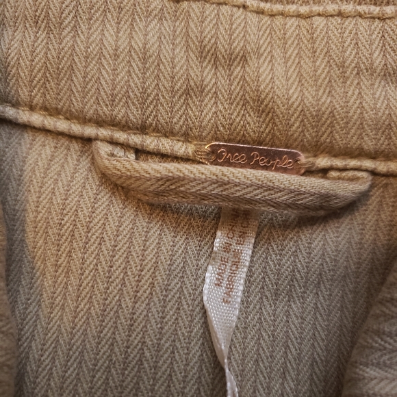 *SOLD*Free people military tan jacket - Picture 4 of 5